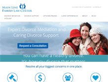 Tablet Screenshot of mainlinedivorcemediator.com